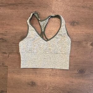 Victoria's Secret Gray and Olive Sports Bra